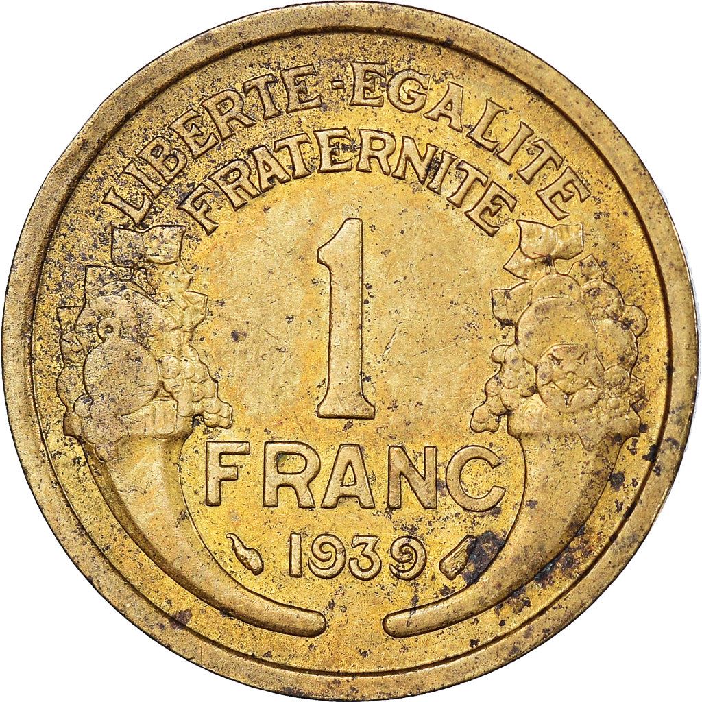 French 1 Franc Coin | KM885 | France | 1931 - 1941