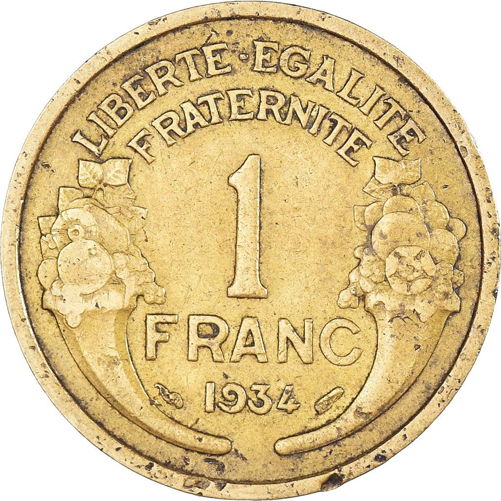 French 1 Franc Coin | KM885 | France | 1931 - 1941