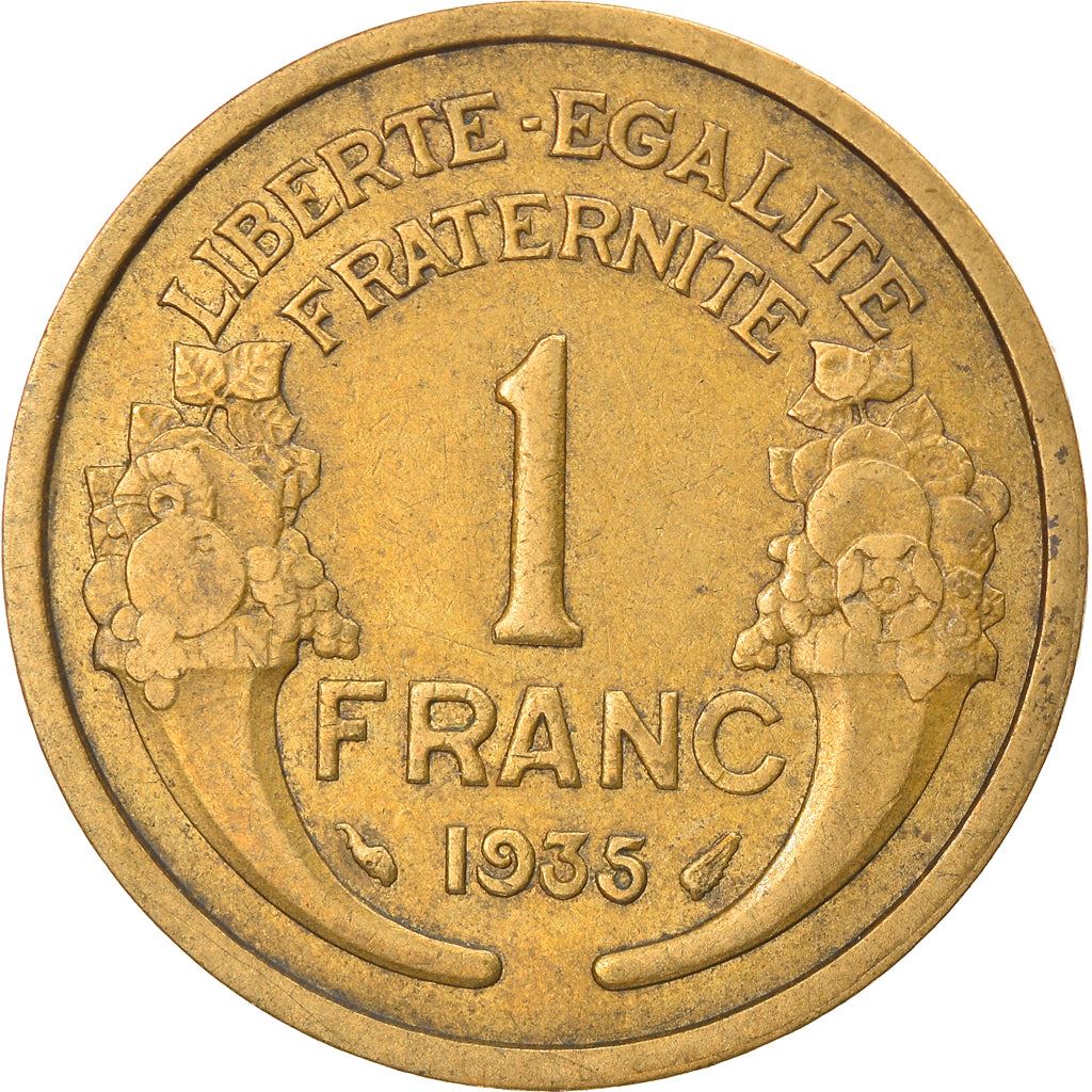 French 1 Franc Coin | KM885 | France | 1931 - 1941