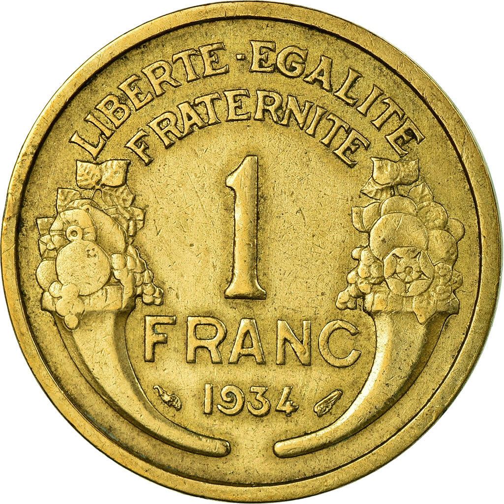 French 1 Franc Coin | KM885 | France | 1931 - 1941