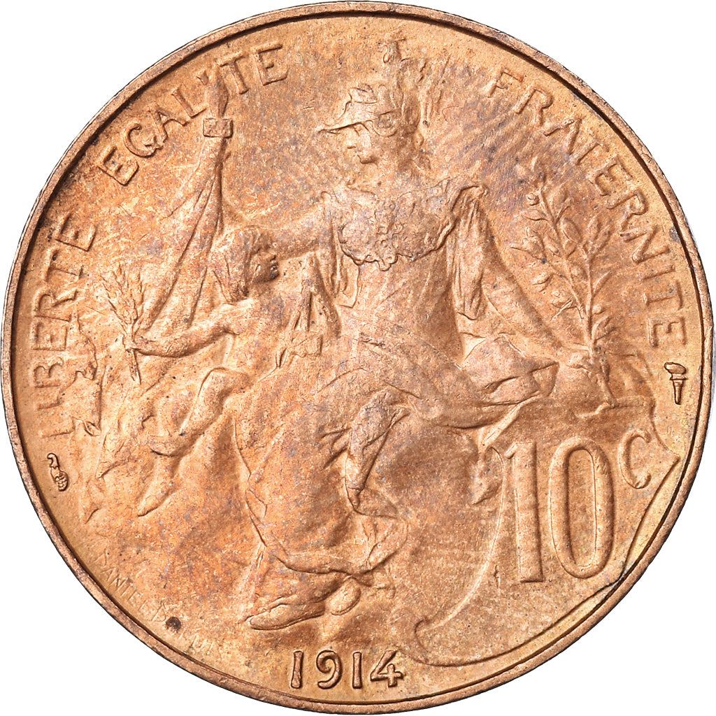 French 10 Centimes Coin | KM843 | France | 1897 - 1921