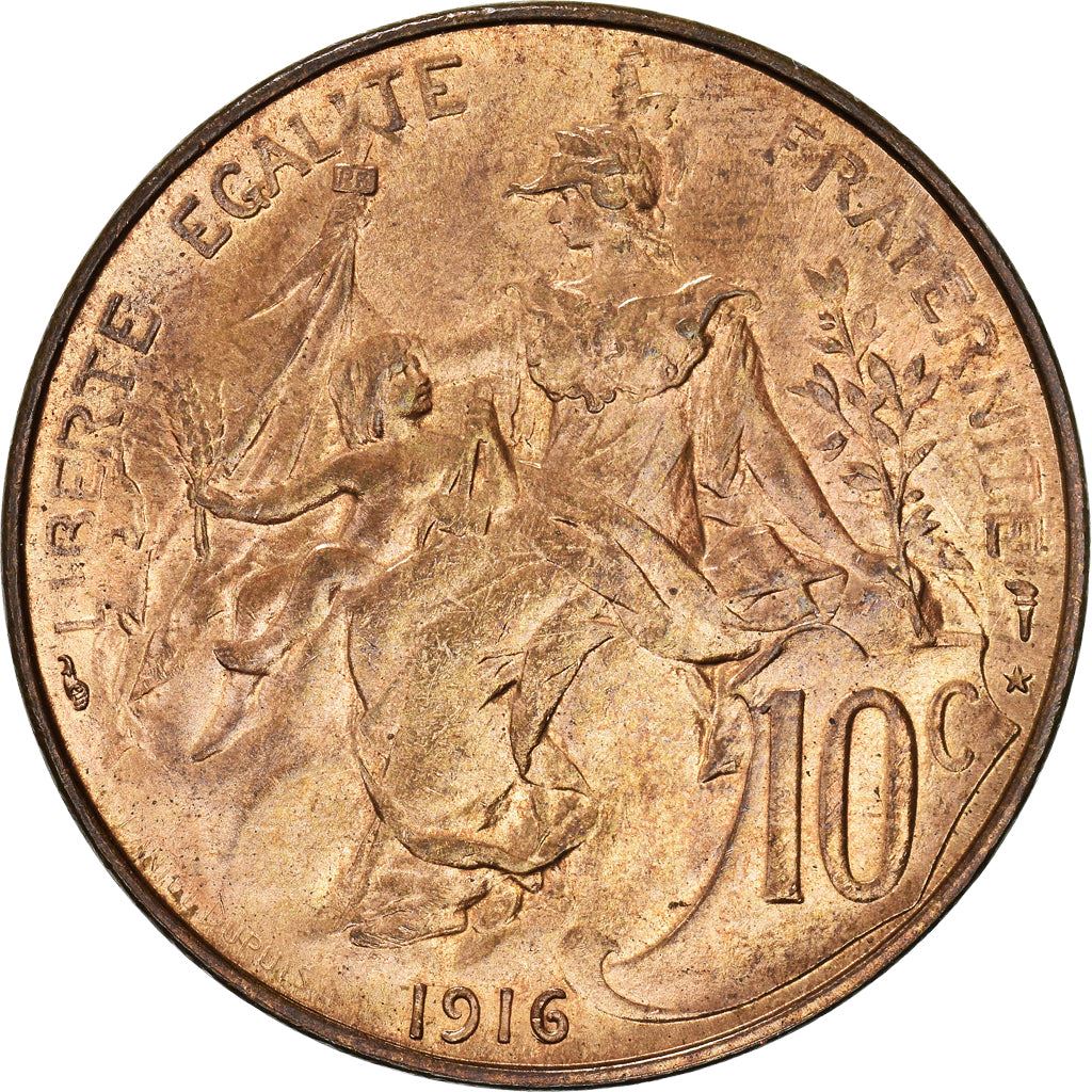 French 10 Centimes Coin | KM843 | France | 1897 - 1921