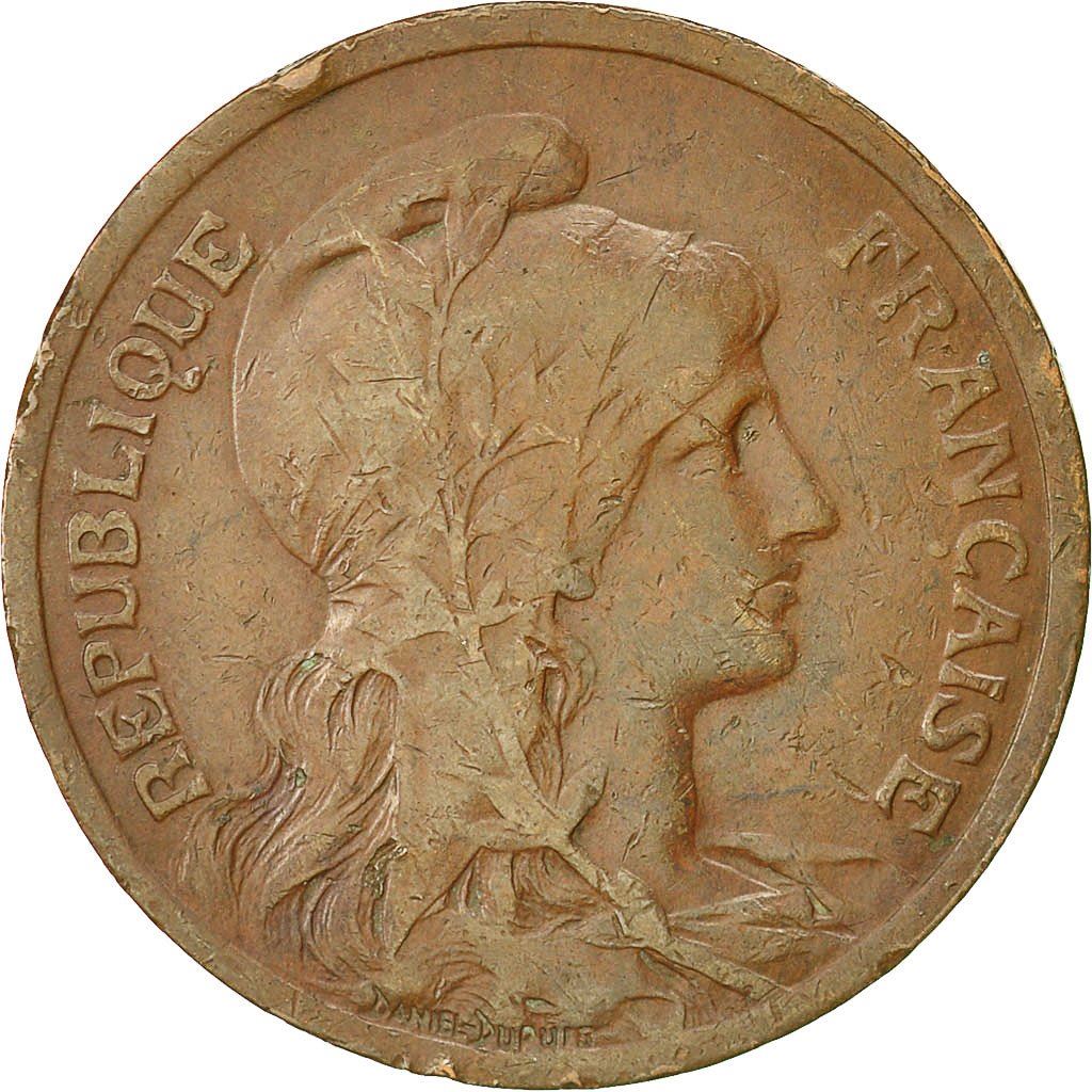 French 10 Centimes Coin | KM843 | France | 1897 - 1921