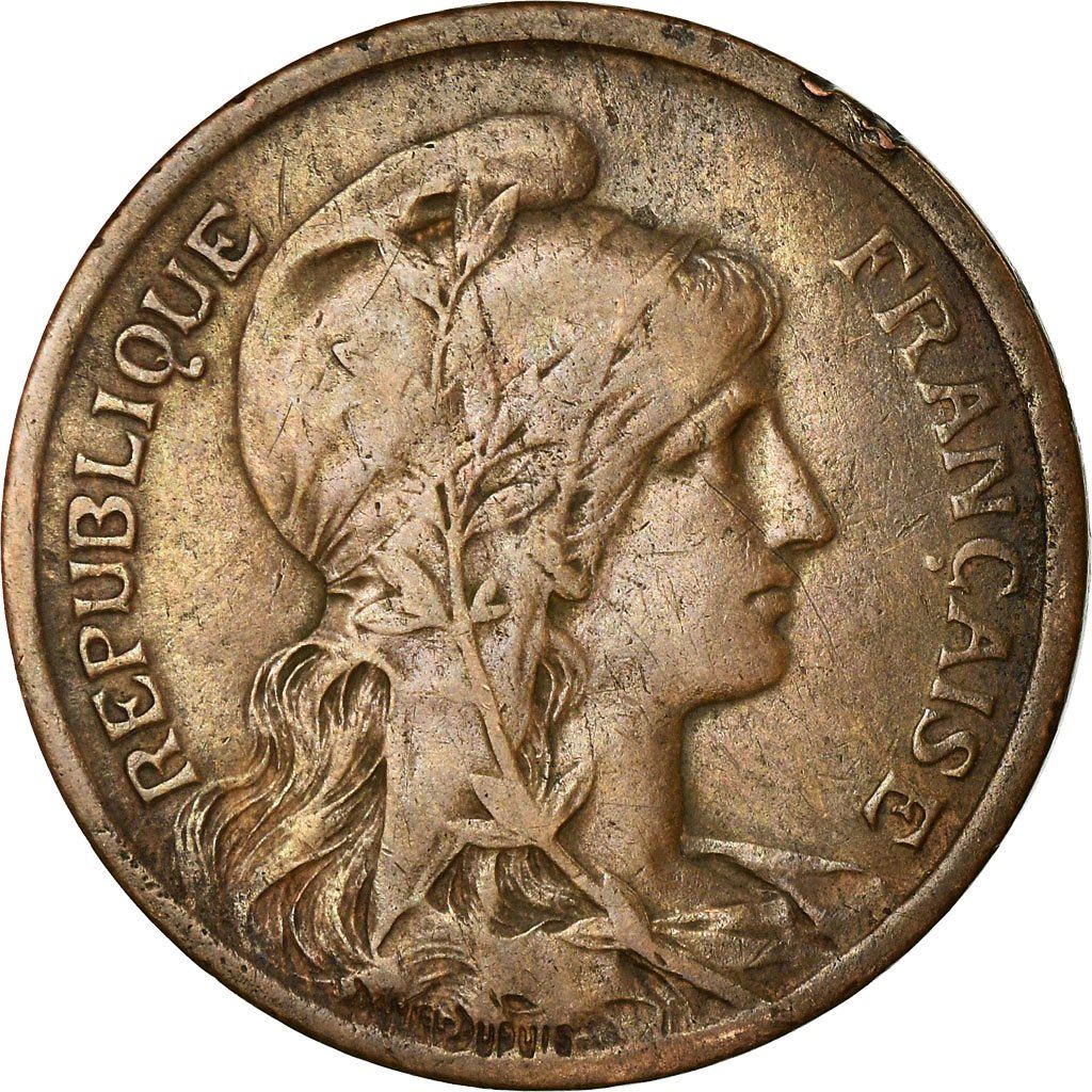 French 10 Centimes Coin | KM843 | France | 1897 - 1921