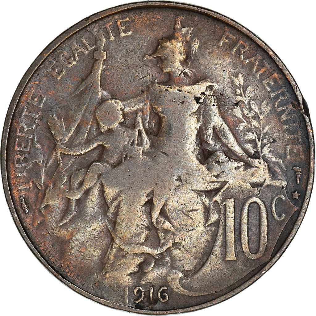 French 10 Centimes Coin | KM843 | France | 1897 - 1921