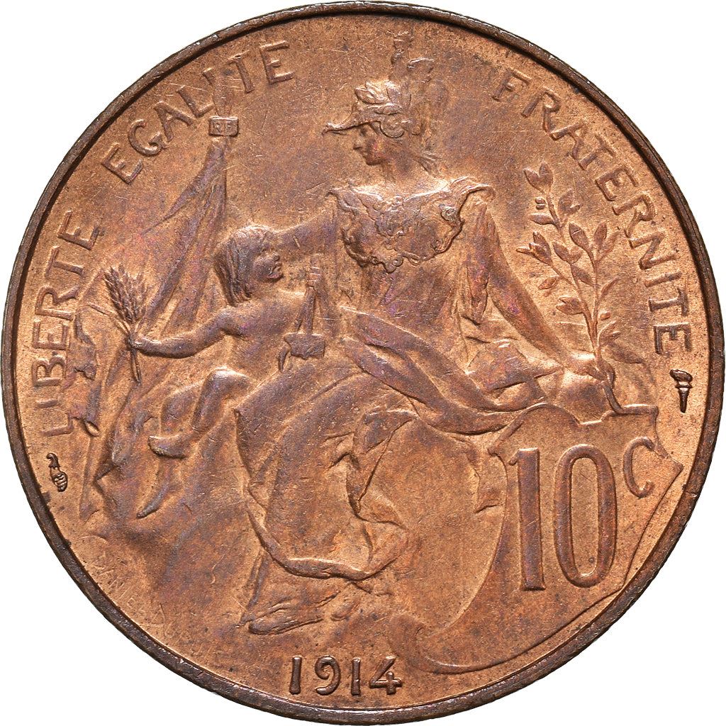 French 10 Centimes Coin | KM843 | France | 1897 - 1921