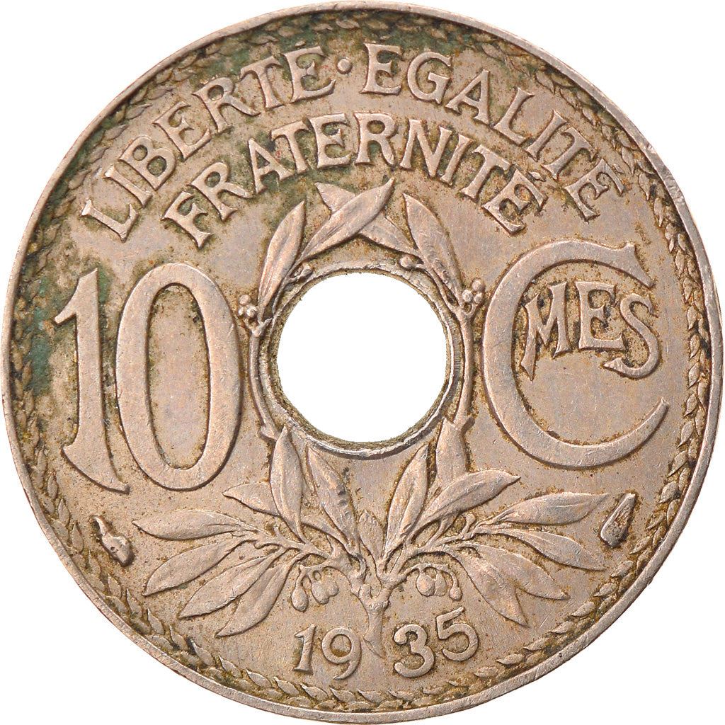 French 10 Centimes Coin | KM866a | France | 1917 - 1938