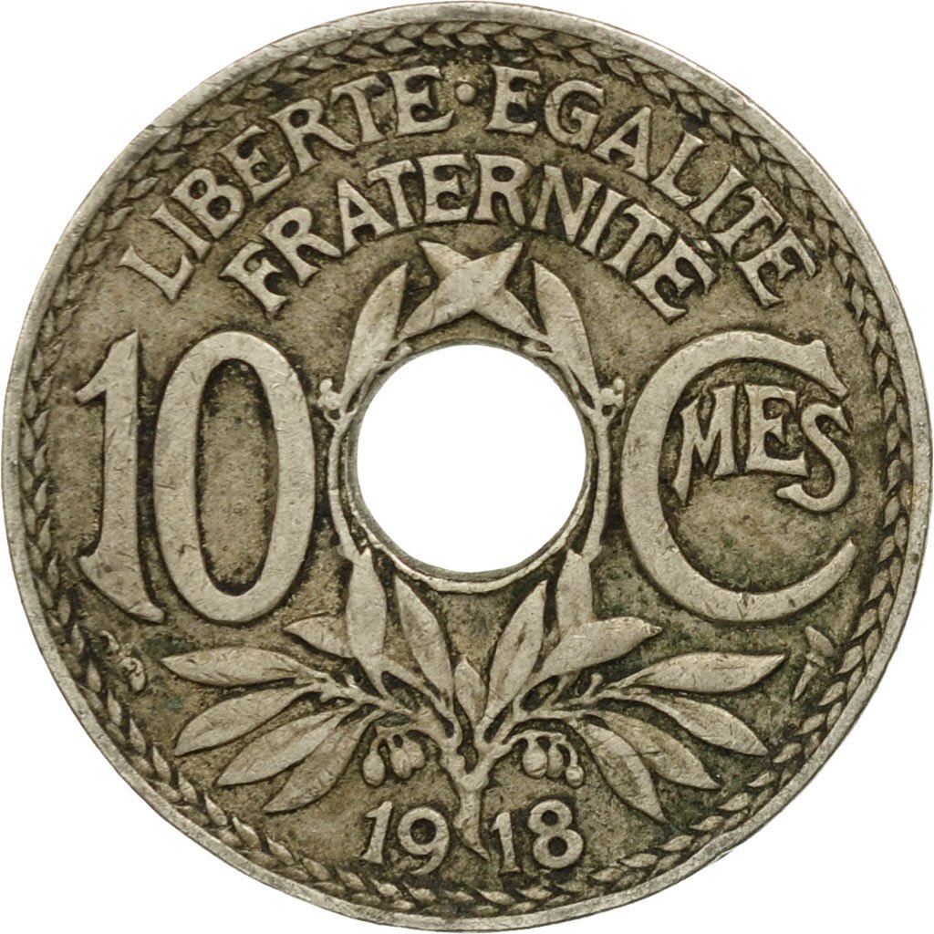 French 10 Centimes Coin | KM866a | France | 1917 - 1938