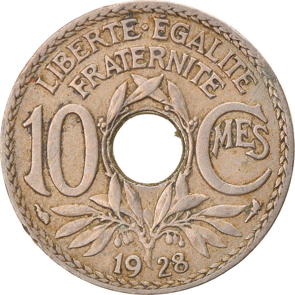 French 10 Centimes Coin | KM866a | France | 1917 - 1938