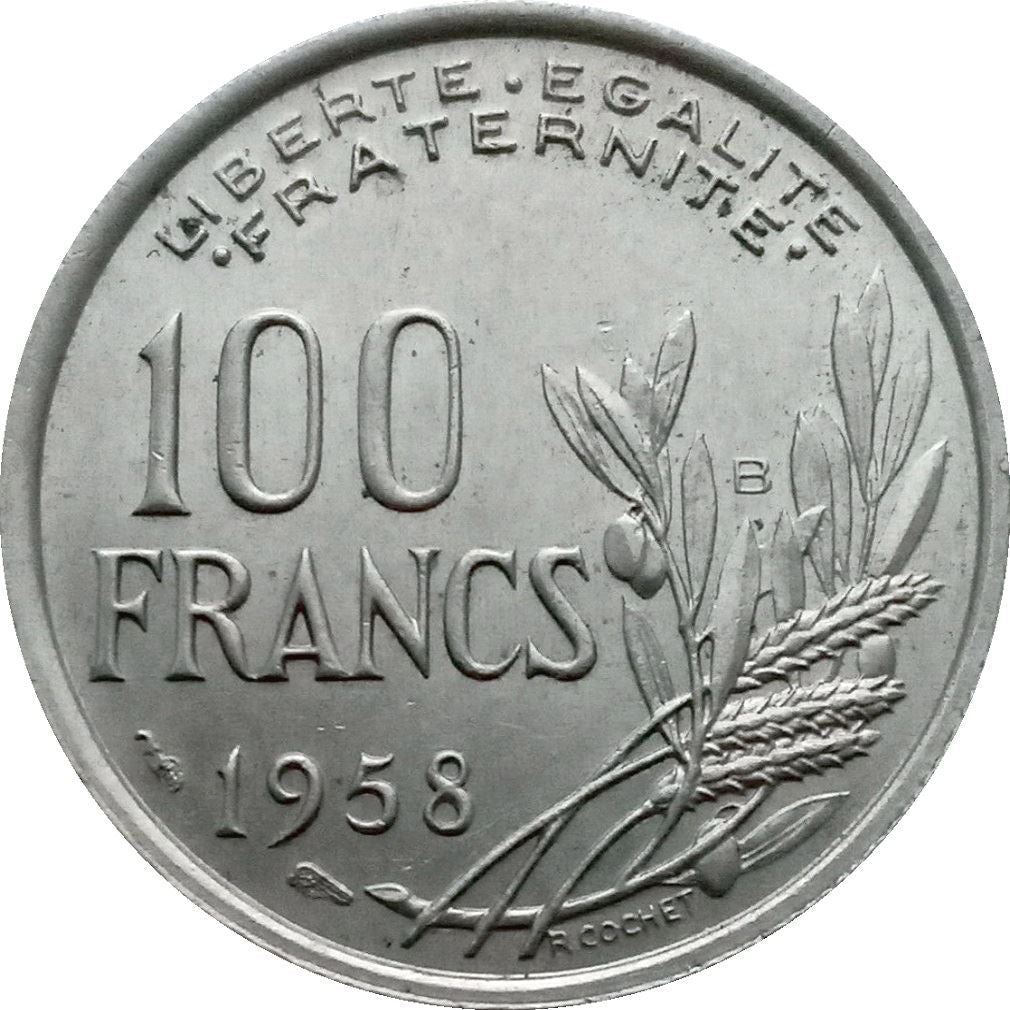 French 100 Francs Coin | KM919 | France | 1954 - 1959