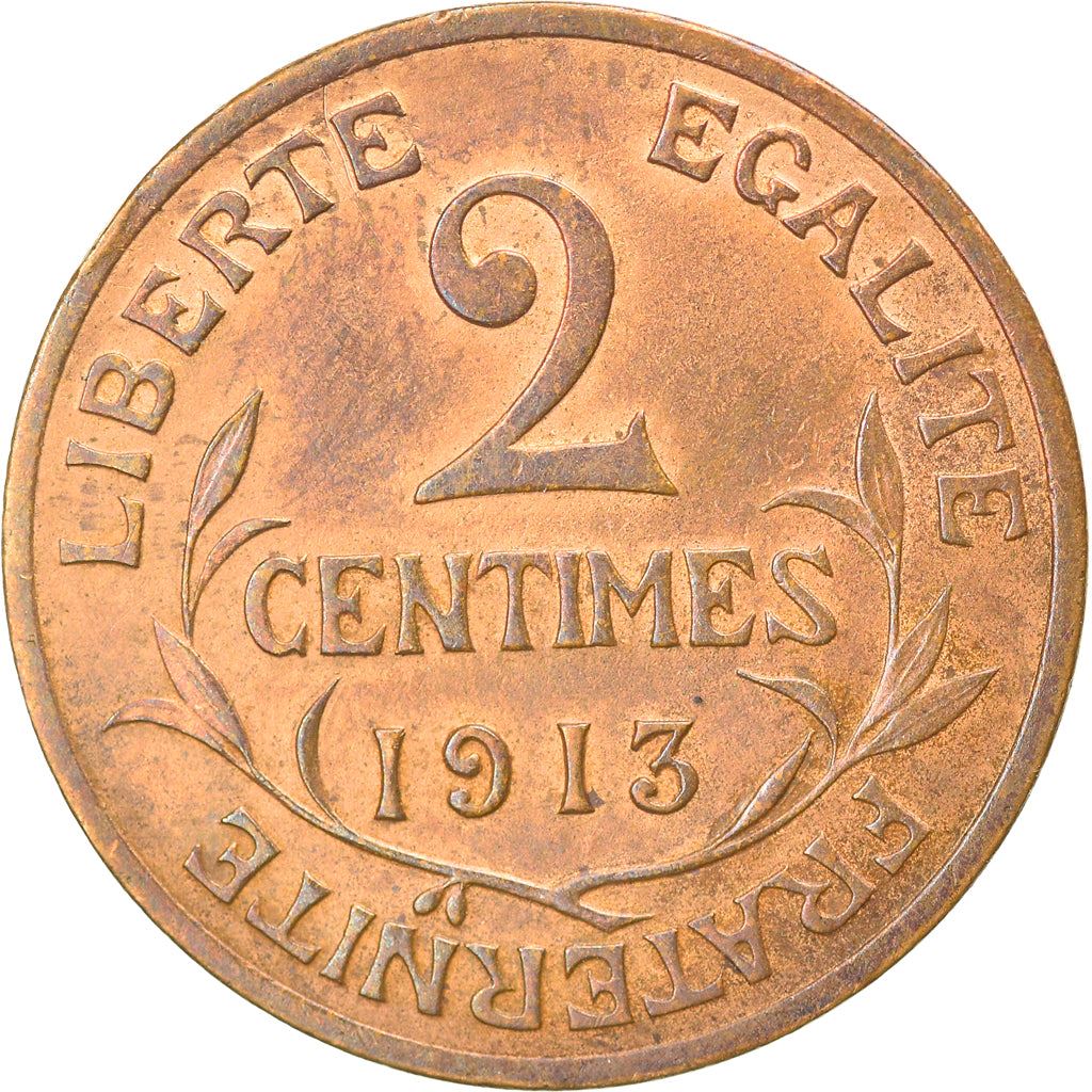 French 2 Centimes Coin | KM841 | France | 1898 - 1920