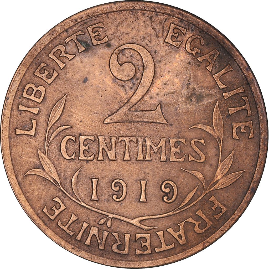 French 2 Centimes Coin | KM841 | France | 1898 - 1920