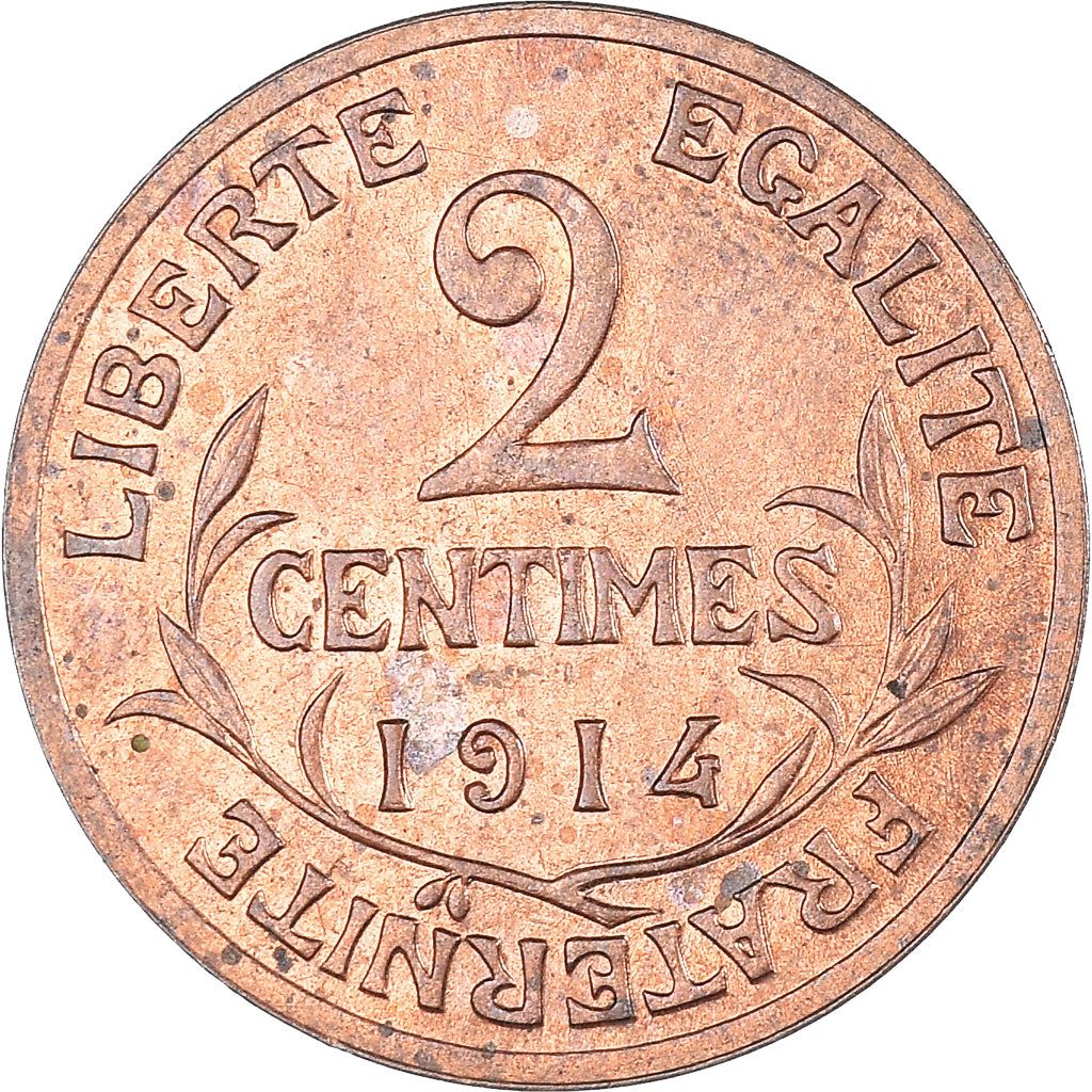 French 2 Centimes Coin | KM841 | France | 1898 - 1920