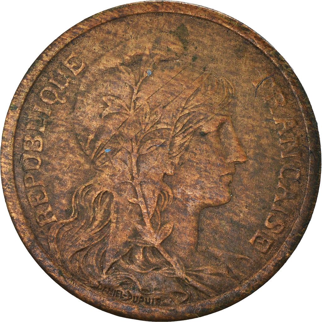 French 2 Centimes Coin | KM841 | France | 1898 - 1920