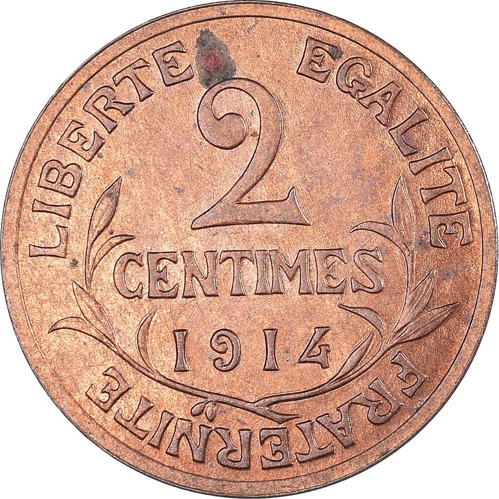 French 2 Centimes Coin | KM841 | France | 1898 - 1920