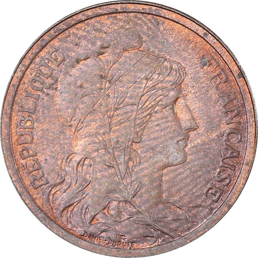 French 2 Centimes Coin | KM841 | France | 1898 - 1920