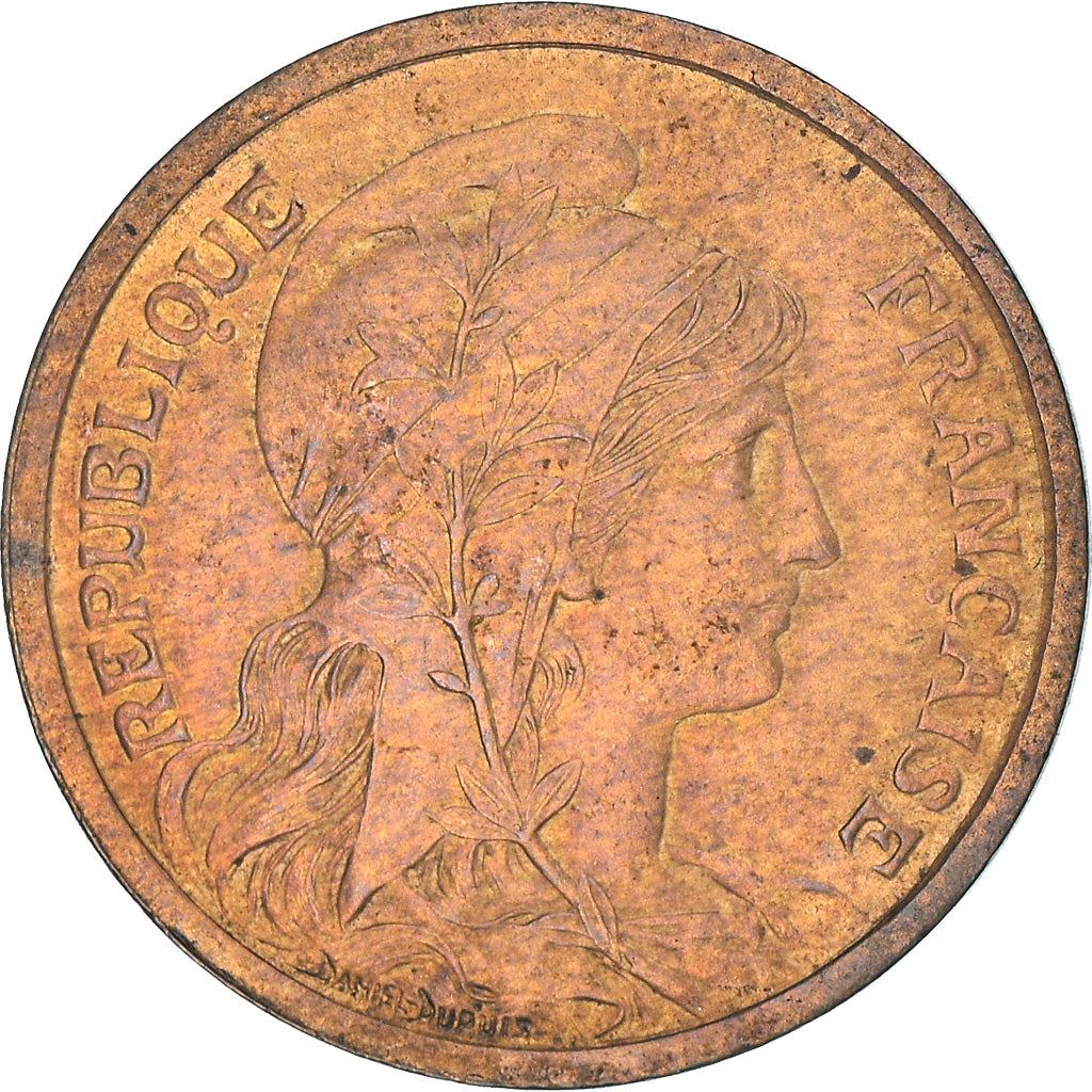 French 2 Centimes Coin | KM841 | France | 1898 - 1920