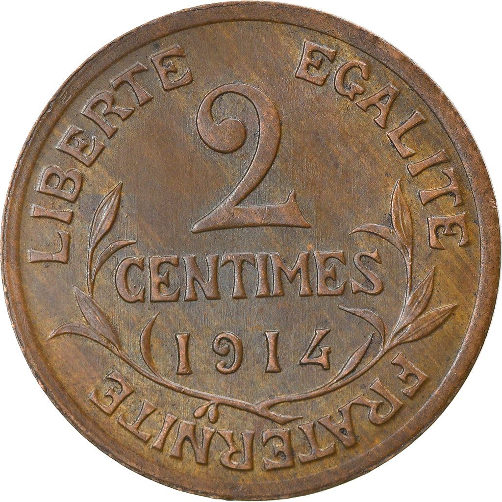 French 2 Centimes Coin | KM841 | France | 1898 - 1920