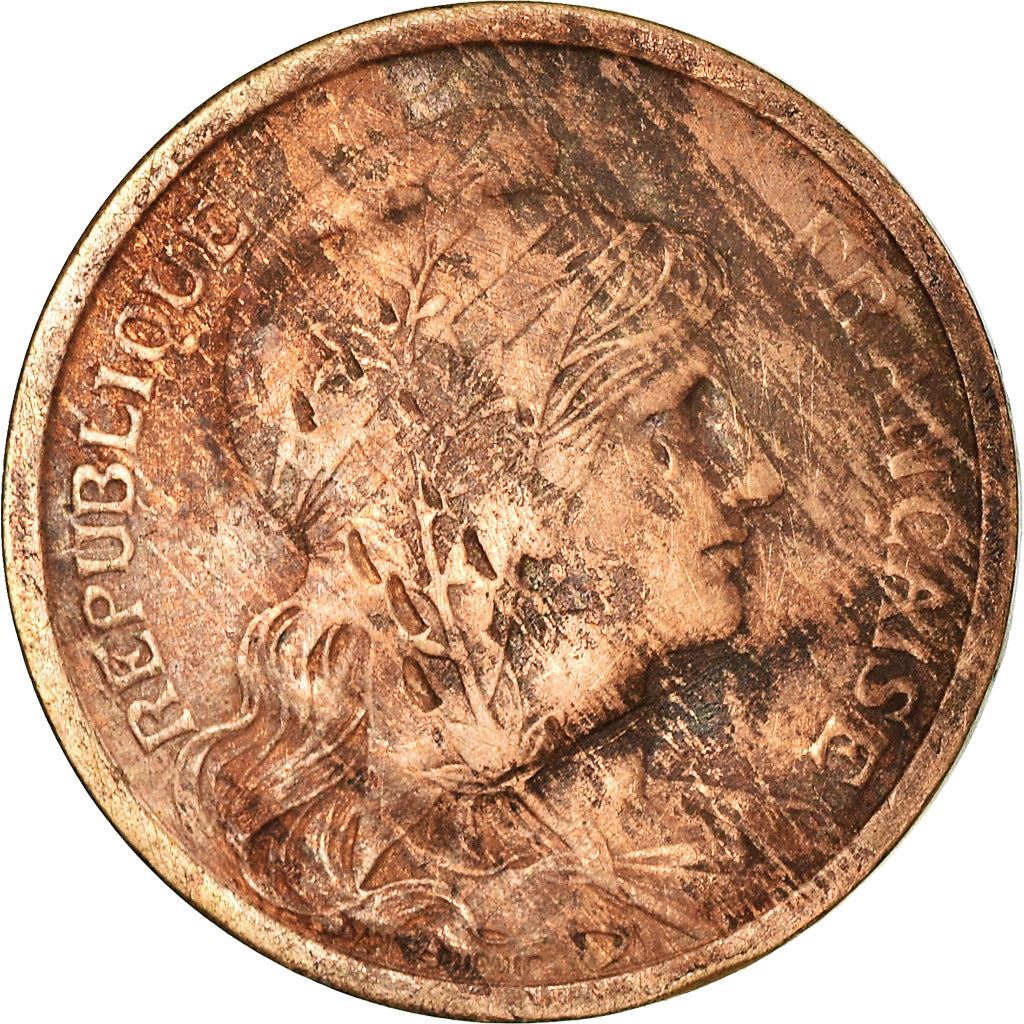 French 2 Centimes Coin | KM841 | France | 1898 - 1920