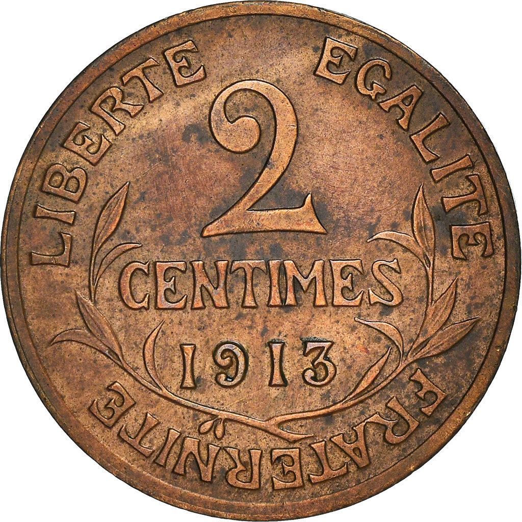 French 2 Centimes Coin | KM841 | France | 1898 - 1920