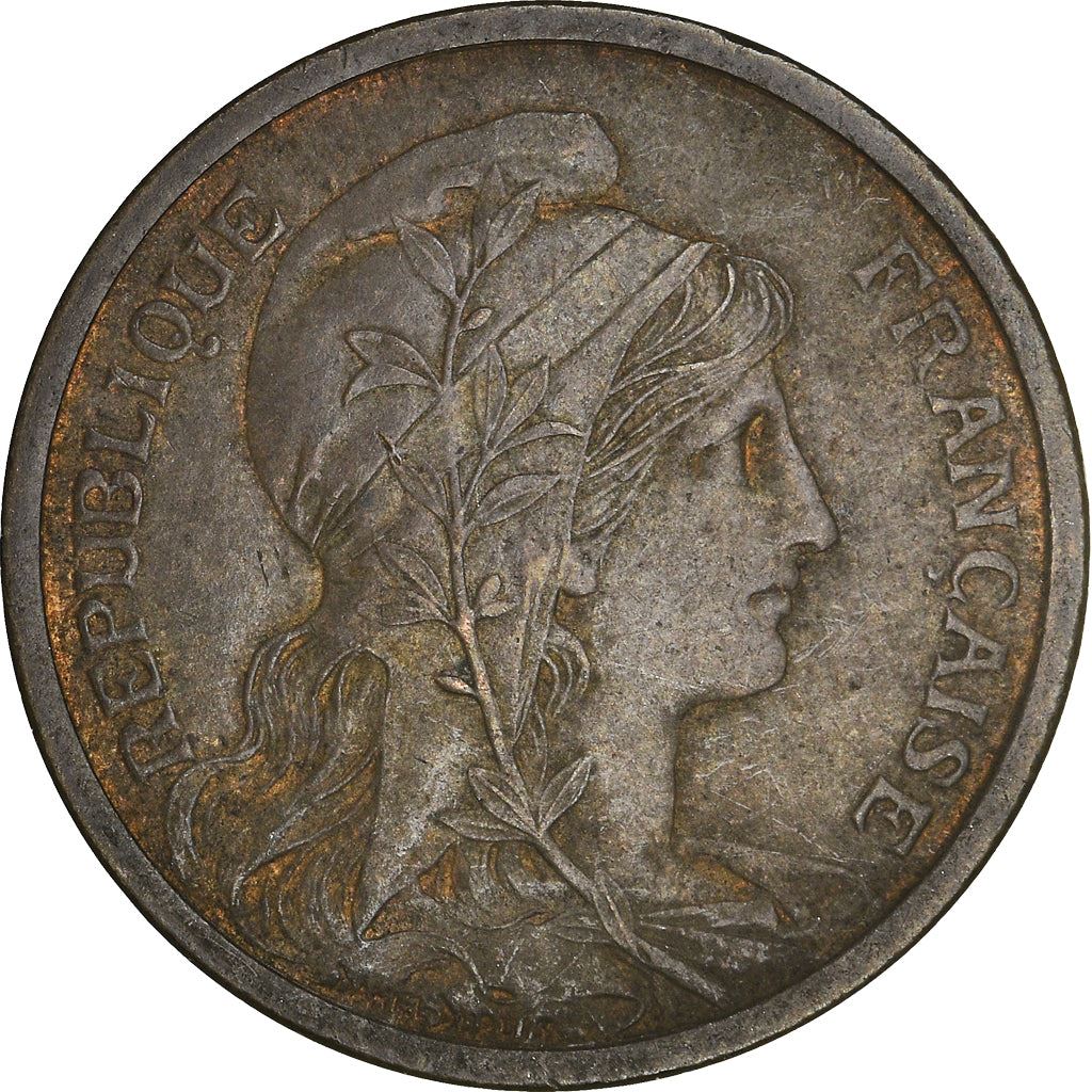 French 2 Centimes Coin | KM841 | France | 1898 - 1920