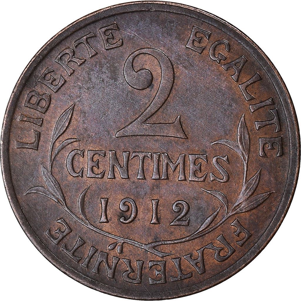 French 2 Centimes Coin | KM841 | France | 1898 - 1920