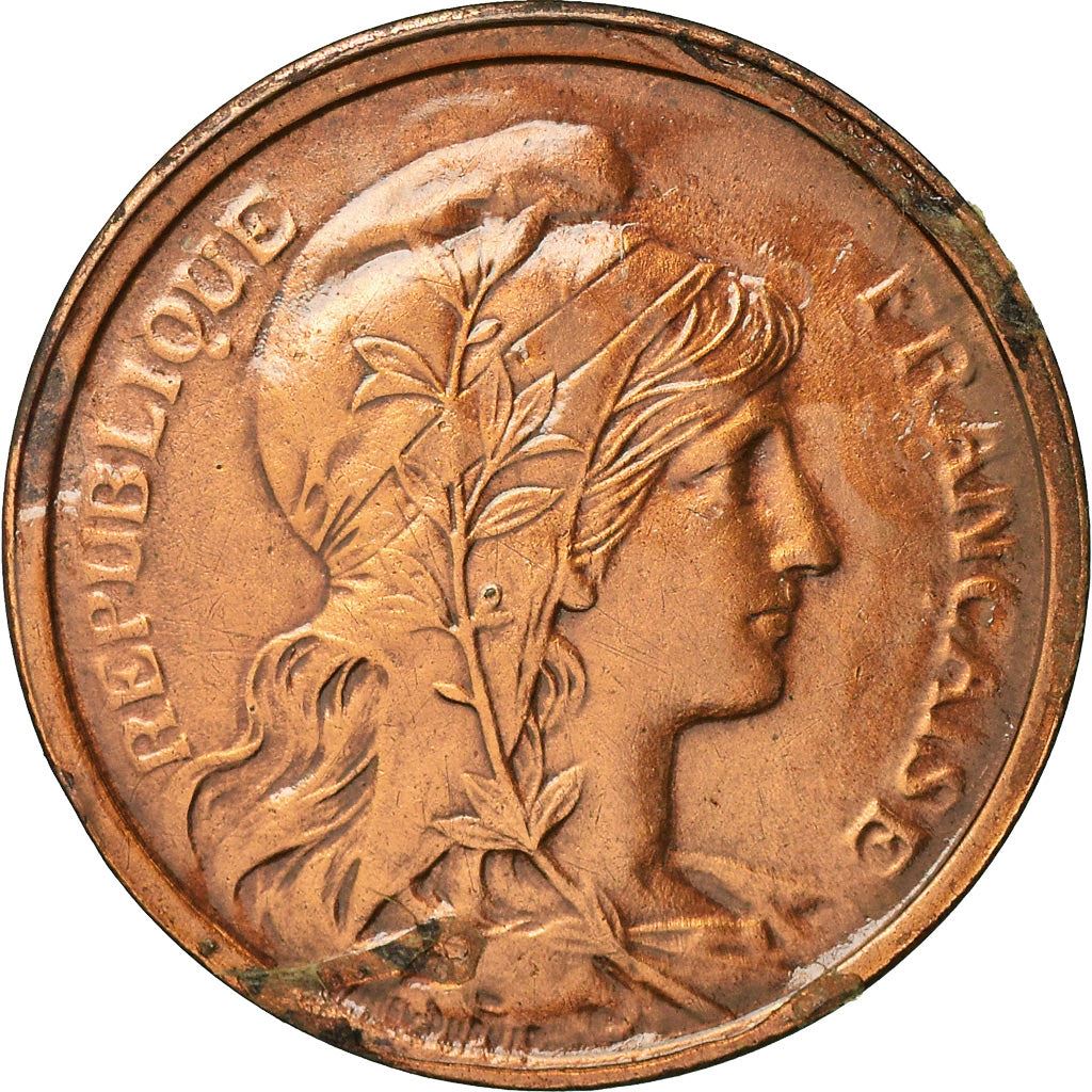 French 2 Centimes Coin | KM841 | France | 1898 - 1920