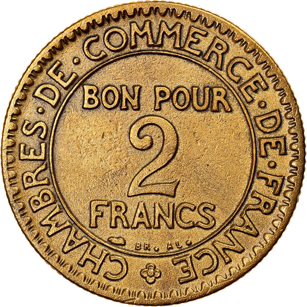 French 2 Francs Coin | Chambers of Commerce | KM877 | France | 1920 - 1927