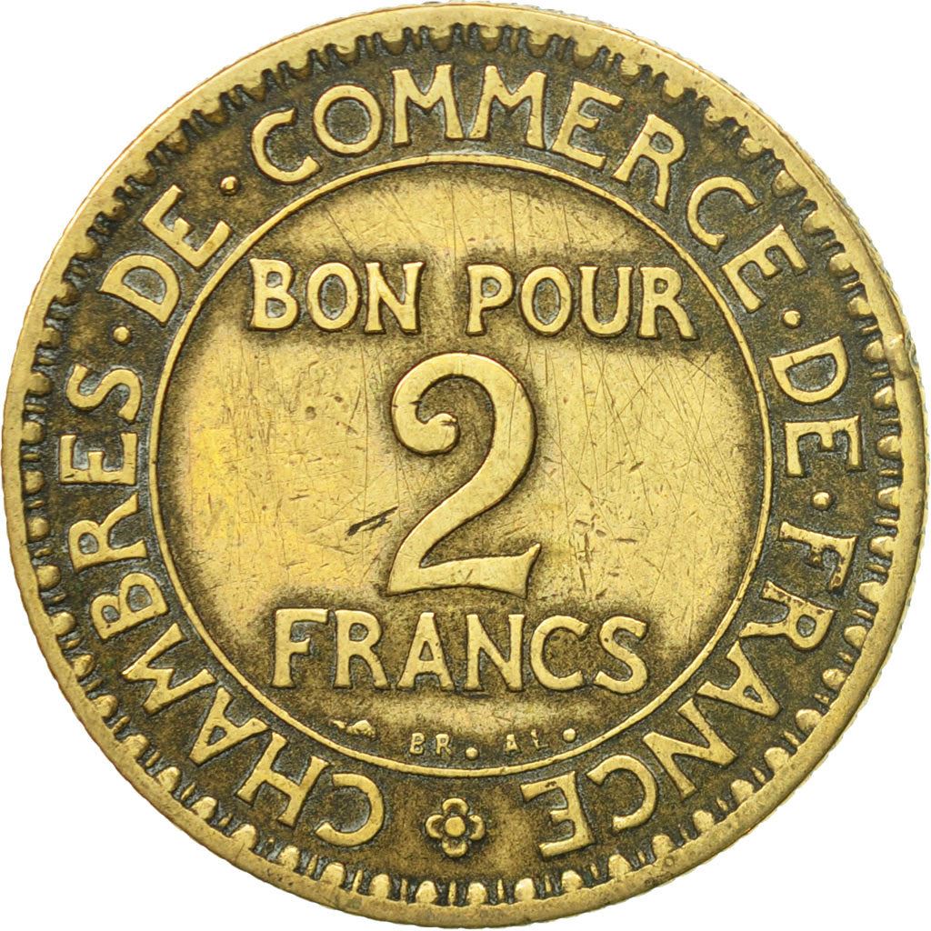 French 2 Francs Coin | Chambers of Commerce | KM877 | France | 1920 - 1927