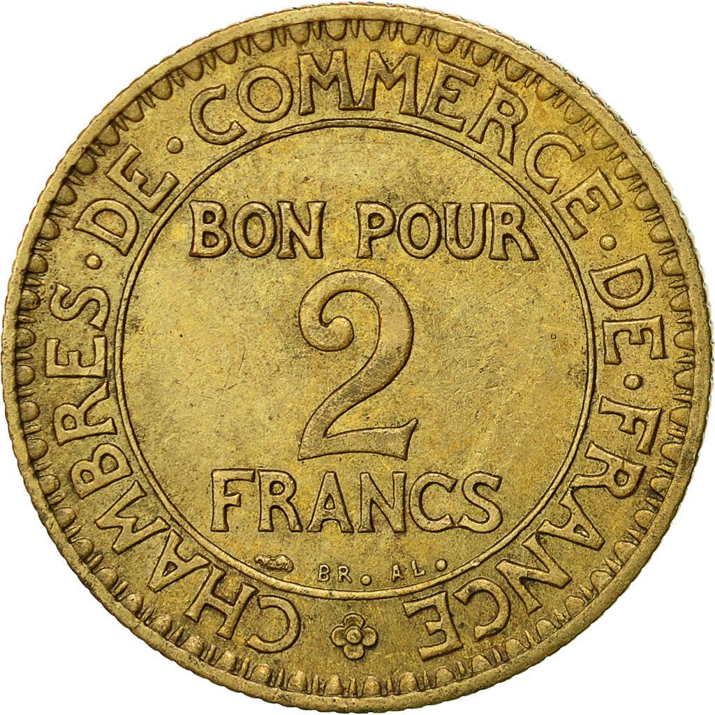 French 2 Francs Coin | Chambers of Commerce | KM877 | France | 1920 - 1927