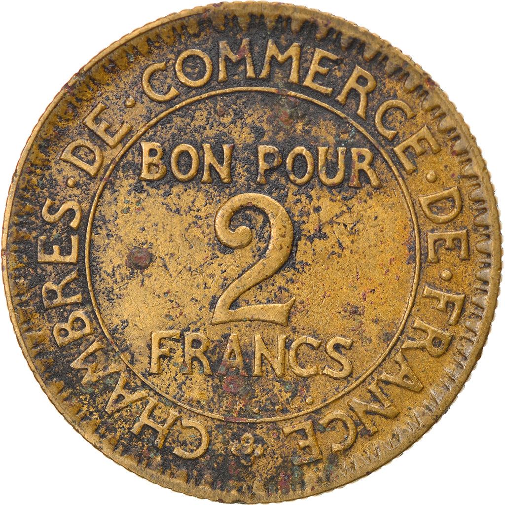 French 2 Francs Coin | Chambers of Commerce | KM877 | France | 1920 - 1927