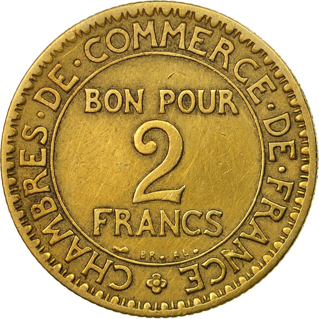 French 2 Francs Coin | Chambers of Commerce | KM877 | France | 1920 - 1927