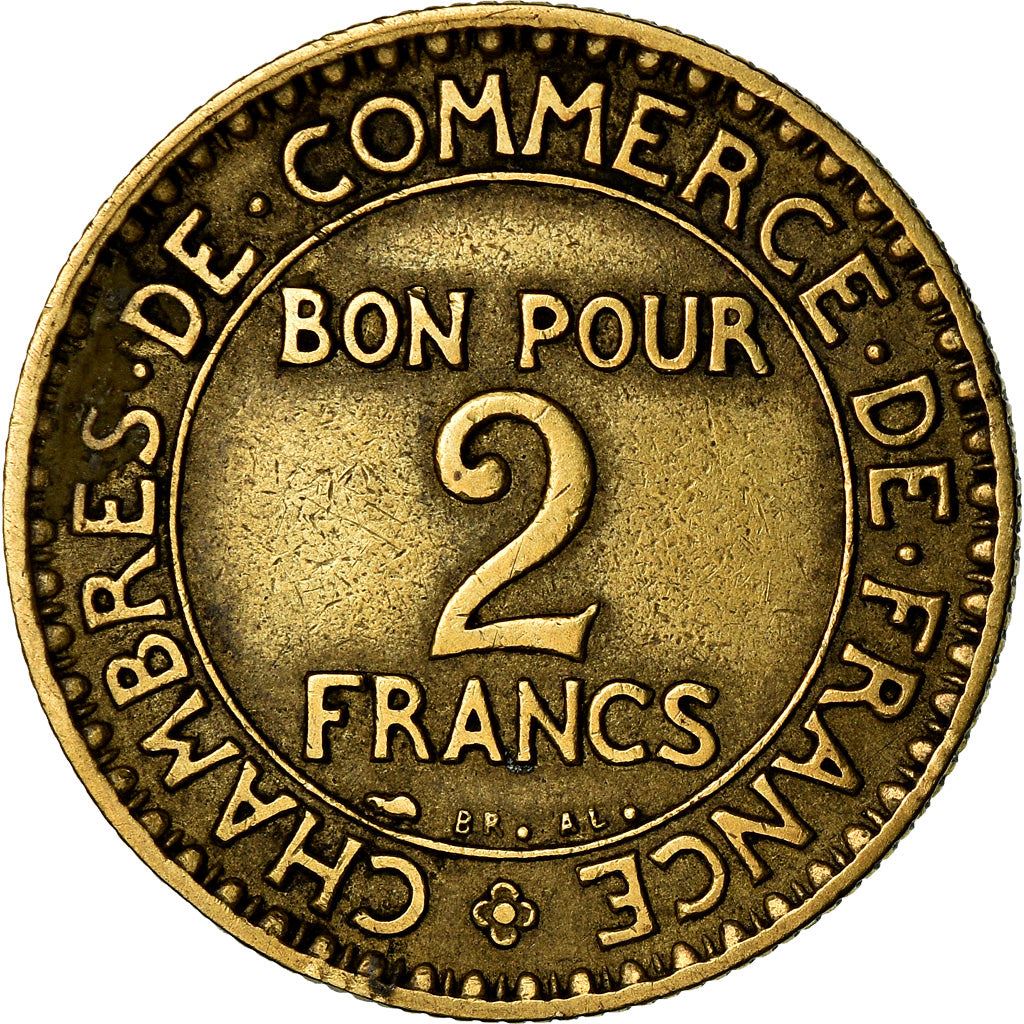 French 2 Francs Coin | Chambers of Commerce | KM877 | France | 1920 - 1927