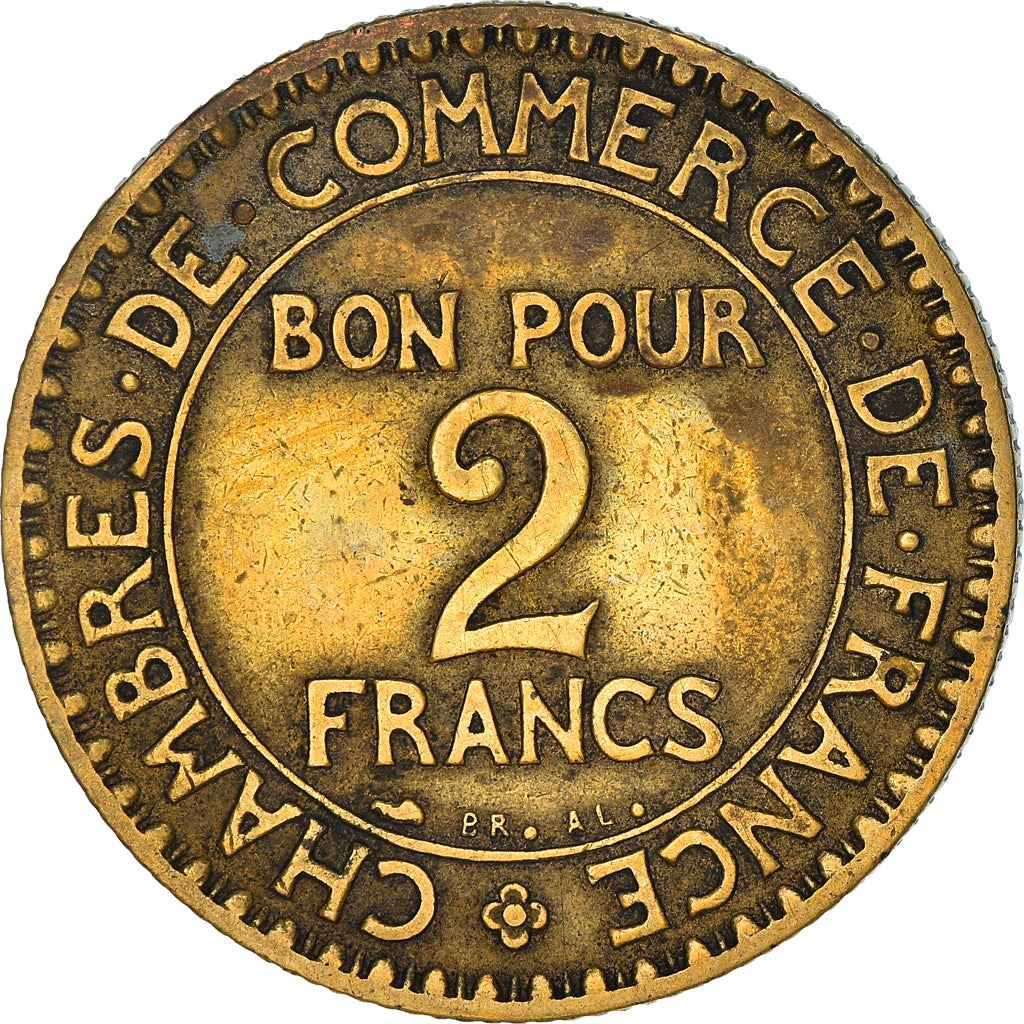 French 2 Francs Coin | Chambers of Commerce | KM877 | France | 1920 - 1927