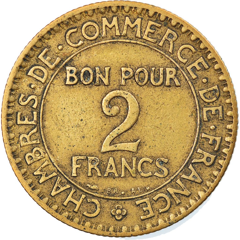 French 2 Francs Coin | Chambers of Commerce | KM877 | France | 1920 - 1927