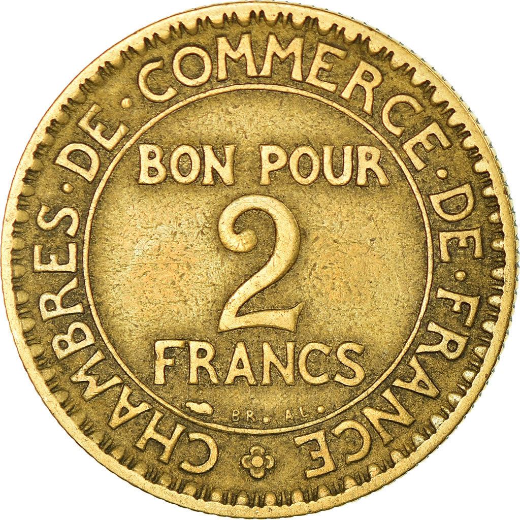 French 2 Francs Coin | Chambers of Commerce | KM877 | France | 1920 - 1927