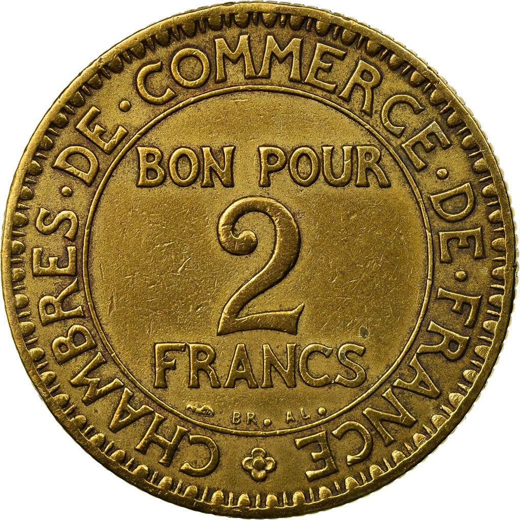 French 2 Francs Coin | Chambers of Commerce | KM877 | France | 1920 - 1927