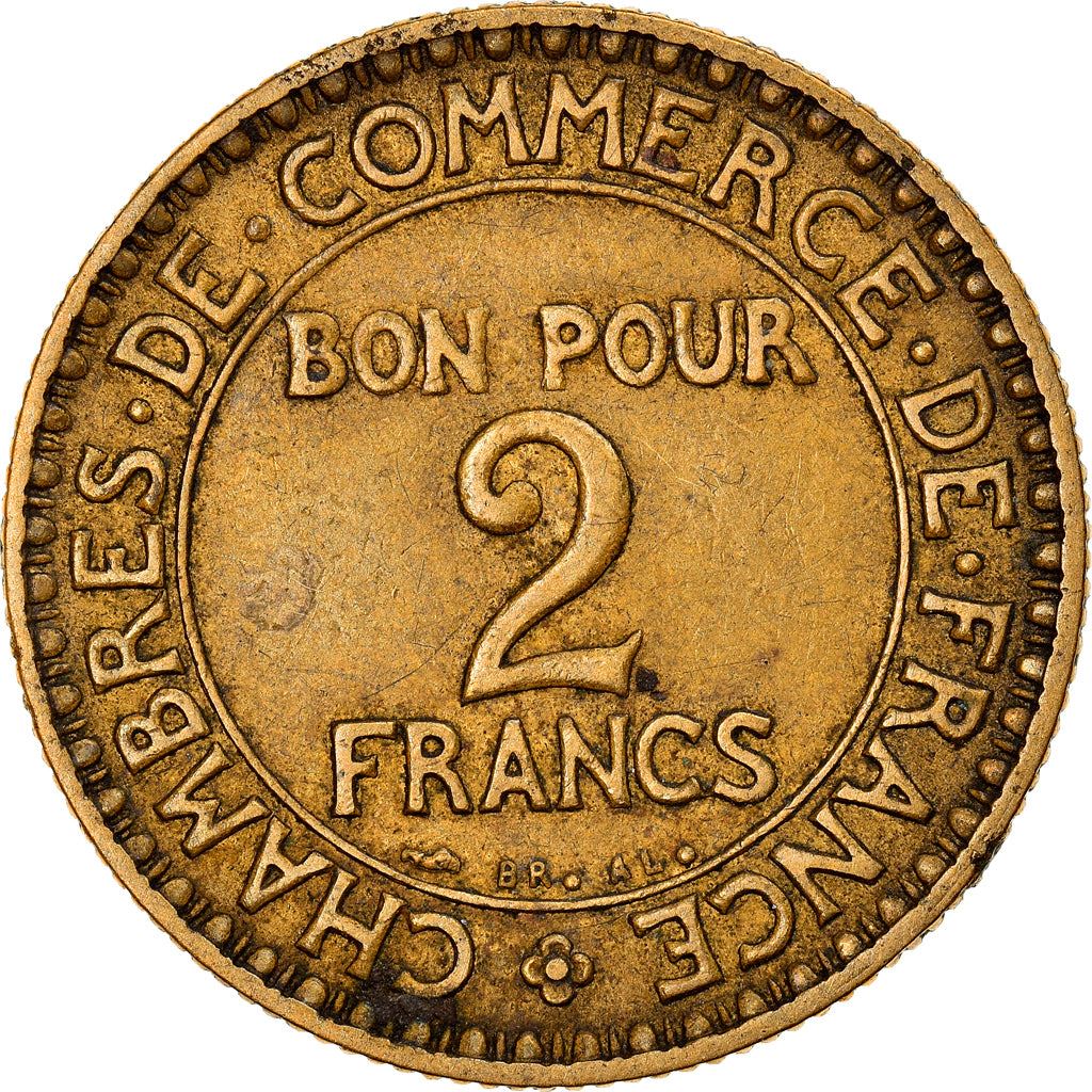 French 2 Francs Coin | Chambers of Commerce | KM877 | France | 1920 - 1927