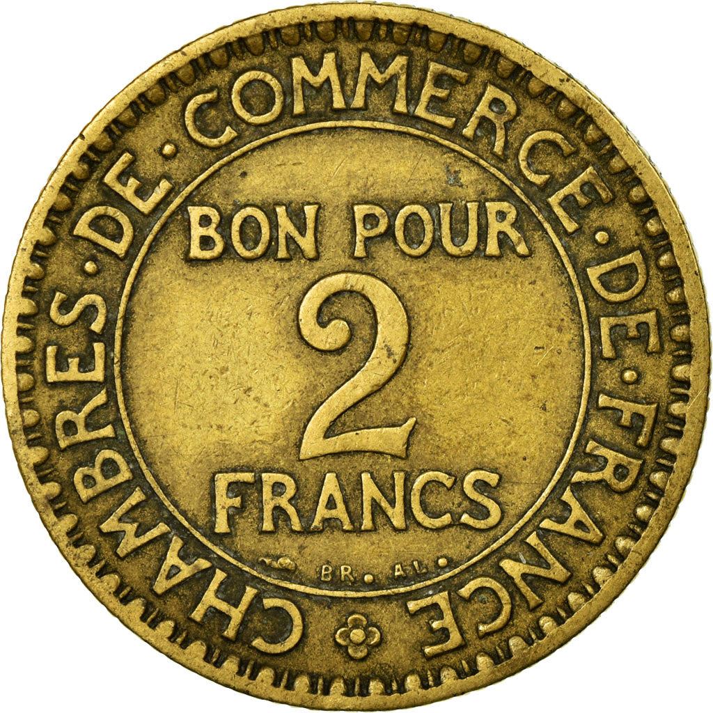 French 2 Francs Coin | Chambers of Commerce | KM877 | France | 1920 - 1927