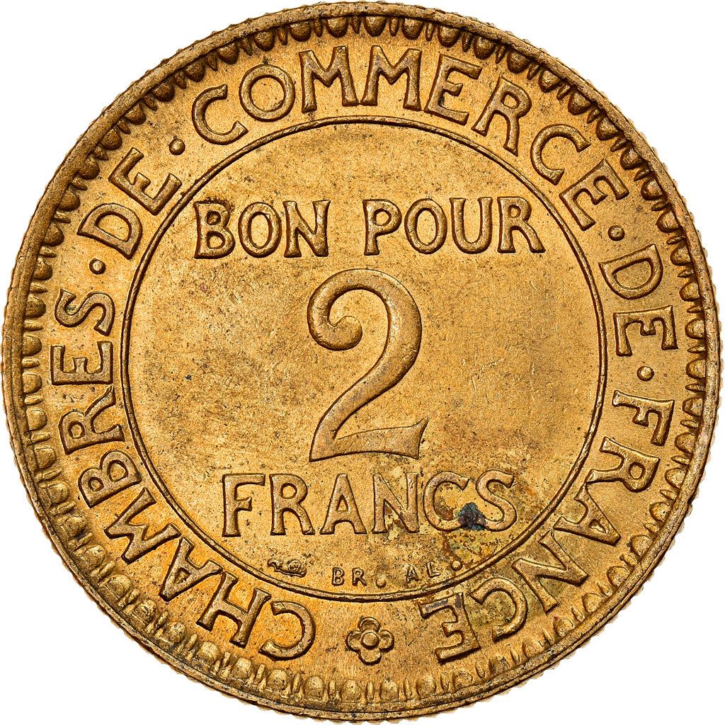 French 2 Francs Coin | Chambers of Commerce | KM877 | France | 1920 - 1927