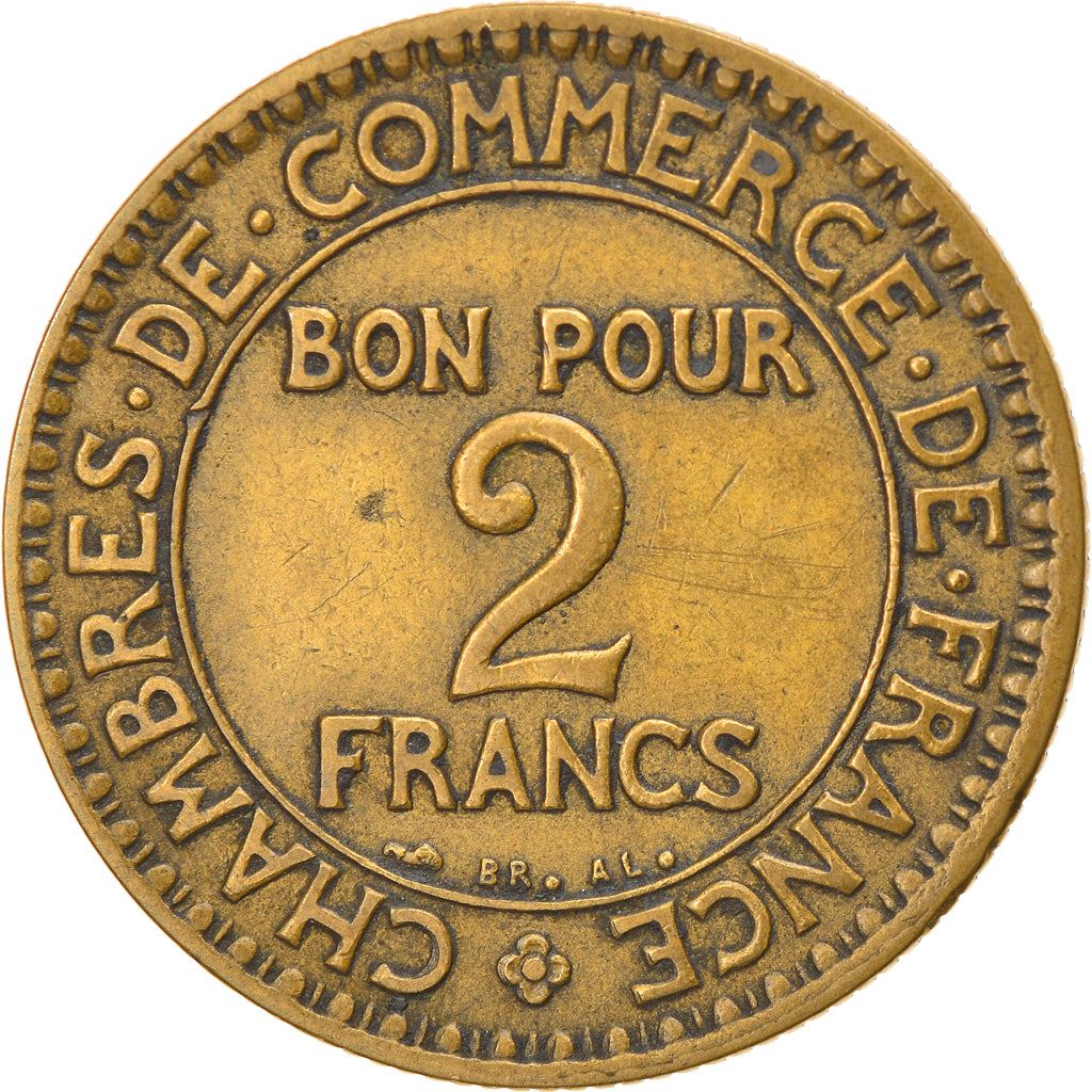 French 2 Francs Coin | Chambers of Commerce | KM877 | France | 1920 - 1927