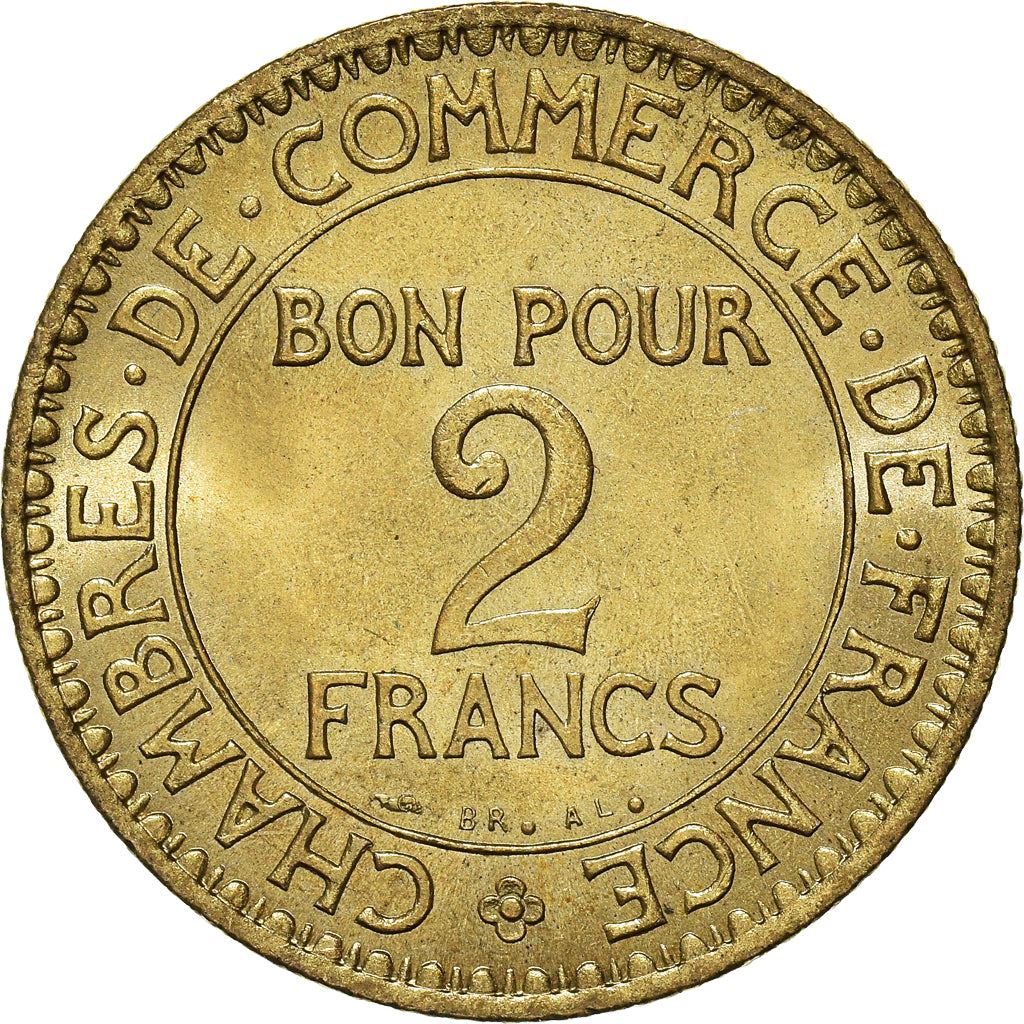 French 2 Francs Coin | Chambers of Commerce | KM877 | France | 1920 - 1927