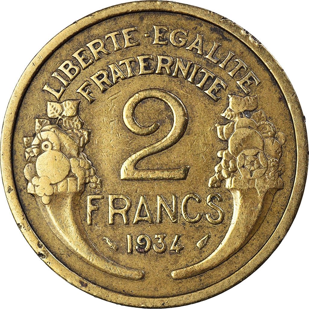 French 2 Francs Coin | KM886 | France | 1931 - 1941