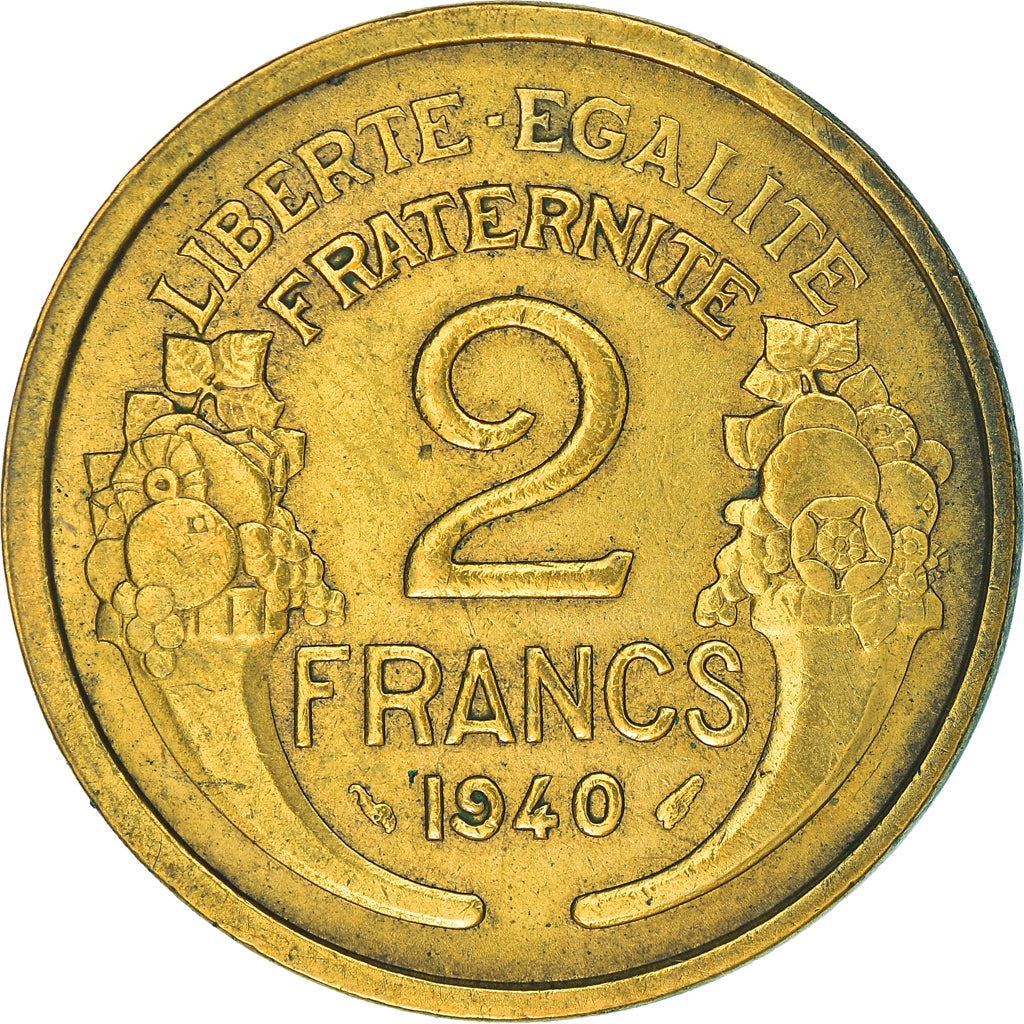 French 2 Francs Coin | KM886 | France | 1931 - 1941