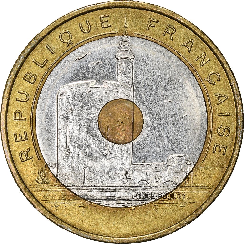 French | 20 Francs Coin | Mediterranean Games | KM1016 | France | 1993