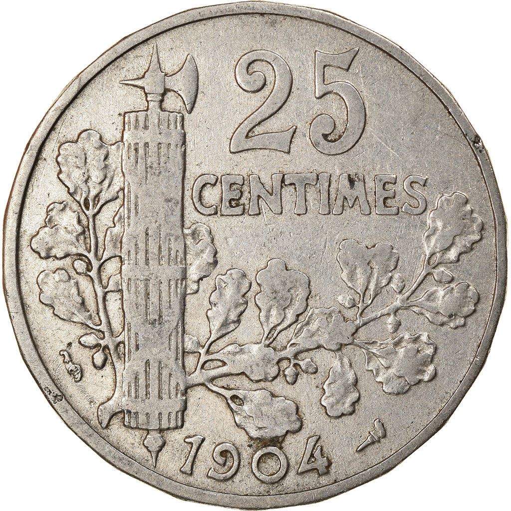 French 25 Centimes Coin | KM856 | France | 1904 - 1908