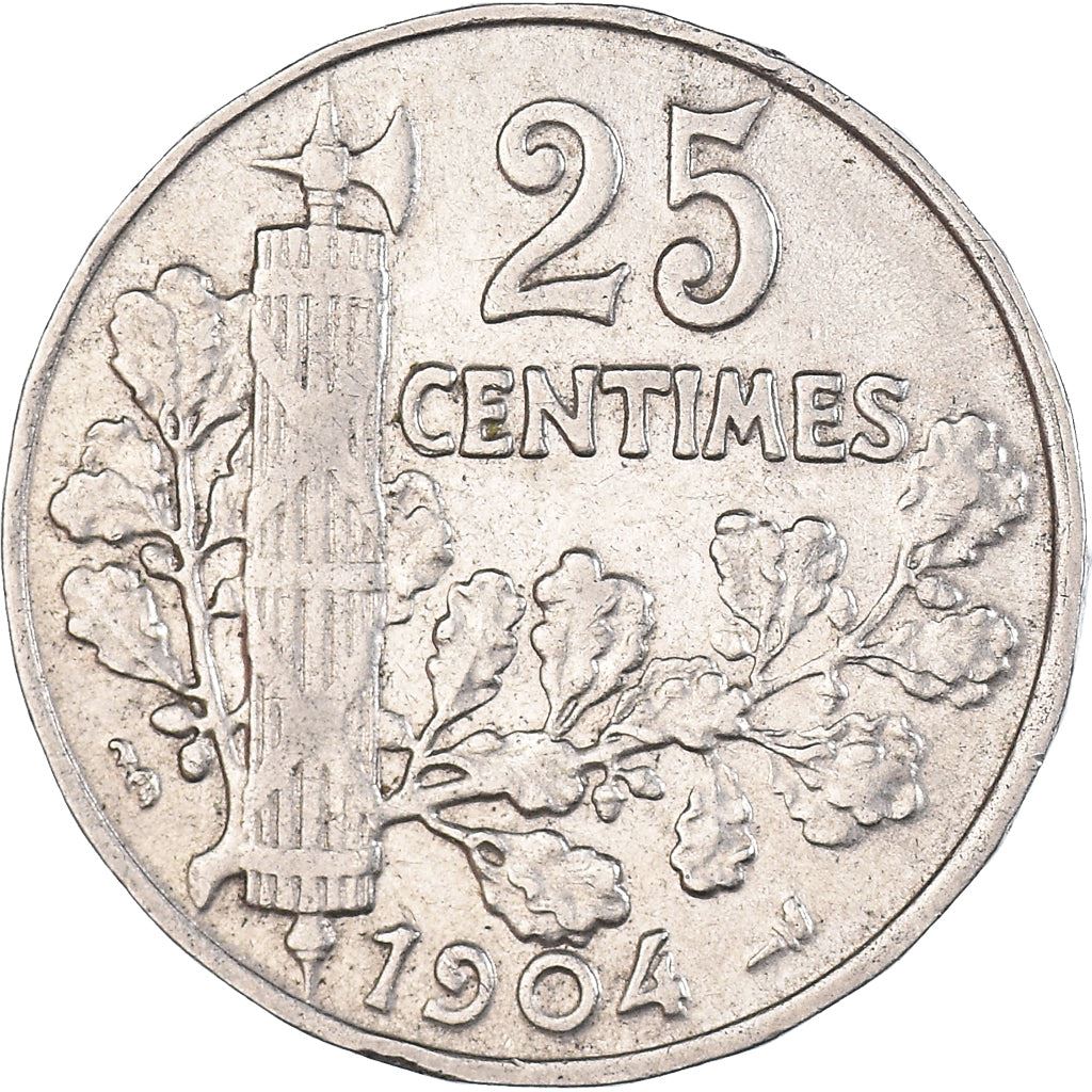 French 25 Centimes Coin | KM856 | France | 1904 - 1908