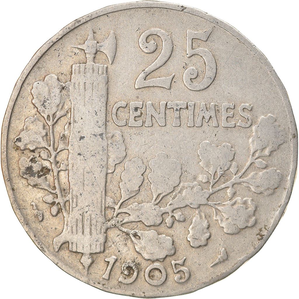 French 25 Centimes Coin | KM856 | France | 1904 - 1908