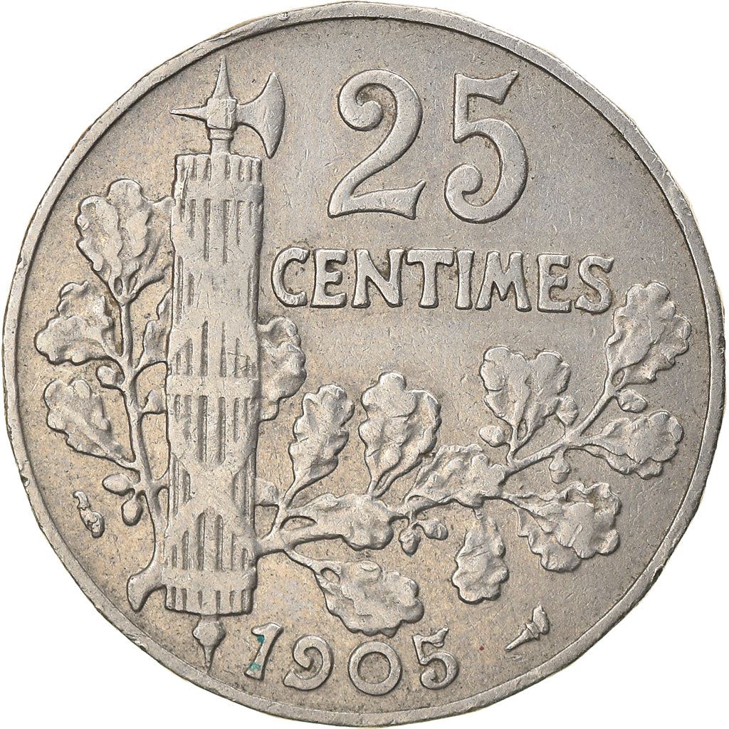 French 25 Centimes Coin | KM856 | France | 1904 - 1908