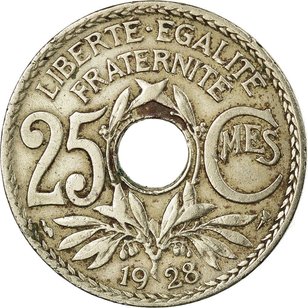 French 25 Centimes Coin | KM867a | France | 1917 - 1937